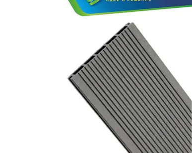 фото Террасная доска мпк, текстура Вельвет, цвет Серый