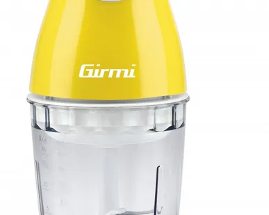 фото Кухонный мини чоппер - измельчитель электрический для продуктов Girmi TR01 chopper, желтый в Москве