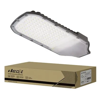 Фото №0 Светильник уличный светодиодный ДКУ-03 200Вт 230В 5000К 28000лм 140лм/Вт линзованный IP65 NEOX 4690612042831