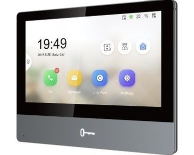 фото HikVision DS-KH8350-WTE1 7″ цветной IP видеодомофон