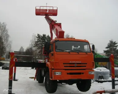 фото Автогидроподъемник ПСС-142.45 (HS4570) на шасси КАМАЗ-43118
