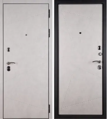 Фото №0 Сейф-дверь sidoorov «s100 3к бетон» цвет паутинка белый снег софт