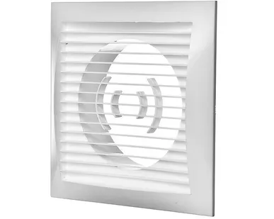 фото Вентиляционная решетка торцевая 150х150 мм для круглых воздуховодов d100 мм