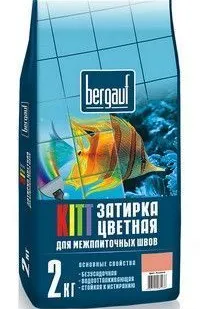 фото Bergauf Кitt затирка для швов серая 2кг