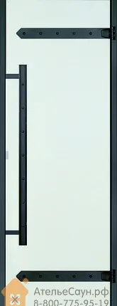 Фото №1 Дверь в хаммам Harvia LEGEND 9х21 (прозрачная, черная коробка алюминий), DA92104L