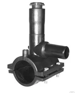 фото Седловой отвод с фрезой электросварной ПЭ100 SDR11 диам. 110х63 мм.