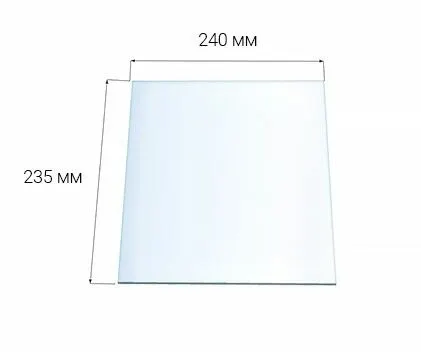 Фото №0 Стекло для каминной дверки Везувий 210