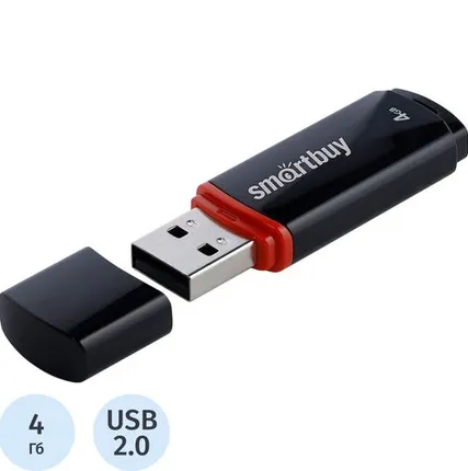 Фото №0 Флеш-память Smartbuy UFD 4GB Crown Black (SB4GBCRW-K)