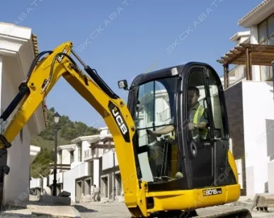 фото Аренда мини-экскаватора JCB с гидромолотом, Москва