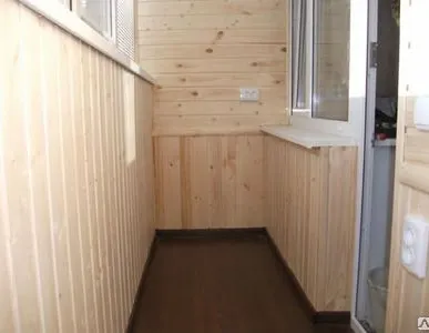 фото Отделка лоджии евровагонкой