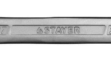 фото Ключ STAYER &quot;PROFI&quot; гаечный рожковый, Cr-V сталь, хромированный, 24х27мм