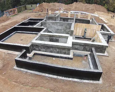 фото Строительство фундамента