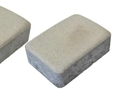 фото Тротуарная плитка Берит Комплект Шале Белая 241х133х60, 133х133х60, 187х133х60 на белом цементе