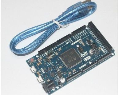 фото Arduino DUE + USB-кабель