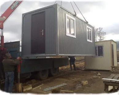фото Вагончик строительный для жилья. Длина до 12 метров
