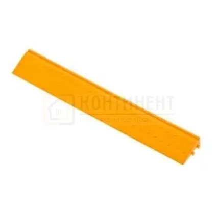 Фото №0 Боковой элемент обрамления с пазами и замками, Жёлтый