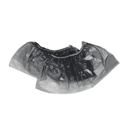 Фото №0 Бахилы одноразовые полиэтиленовые, черные