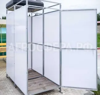 фото Отличный садовый душ с тамбуром