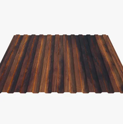 Фото №0 Профнастил Н10.40 покрытие 3D мореный тик Россия, эконом, 0.4-0.45 мм