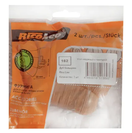 Фото №0 Угол наружный RICO LEO 162 Дуб больцано мягк.край (2шт)