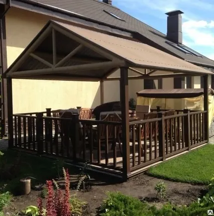 Фото №0 Забор из ДПК