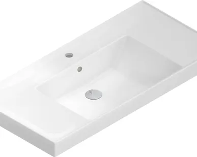 фото Раковина CUBO 100 см с крепежом