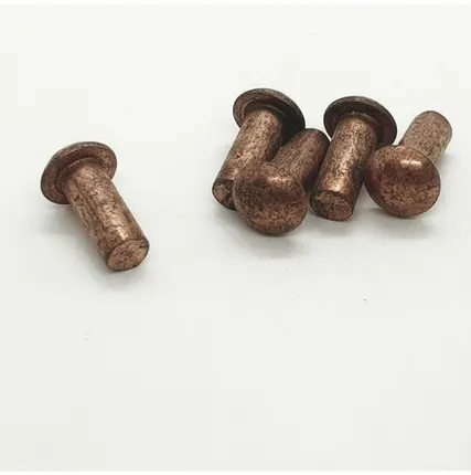 Фото №0 Заклепка 5х12 медная с полукруглой головкой, 5шт.