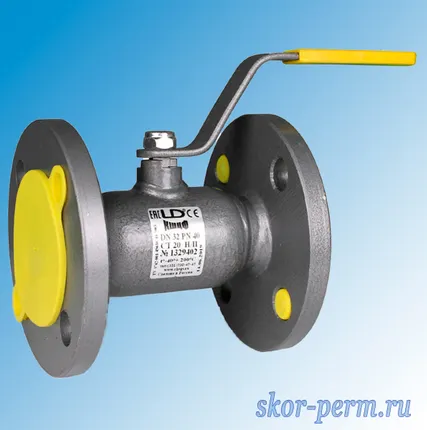 Фото №0 Кран шаровой фланцевый 32 LD Ру40 (L=140 мм) неполнопроходной