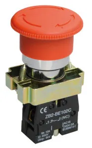 фото Кнопка управления LAY5-BS542 "Грибок" аварийная с фиксацией ИЭК