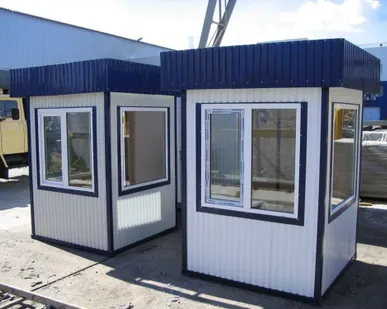 фото Пост охраны 1,5х1,5х2,5 м (стандарт)