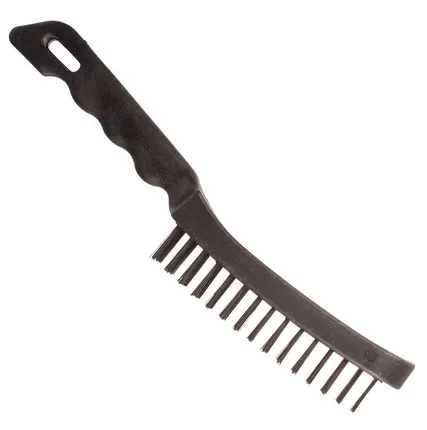 Фото №0 Щетка проволочная 6 рядная пластиковый корпус, толщина проволоки 0,33мм, 260мм