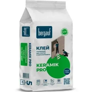 Фото №0 Клей БЕРГАУФ Keramik Pro, C1 T /5кг/Невьянск/ 108шт/6шт/