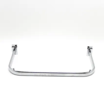 Фото №0 Кронштейн П-образный на экономпанель 1000мм, хром