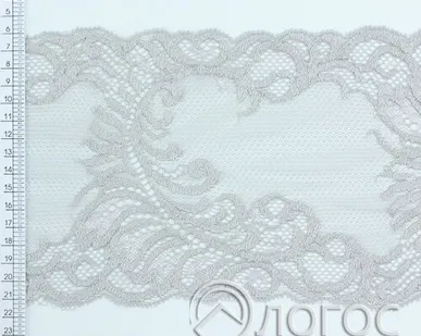фото Кружево стрейч IS-253 135мм И, серый