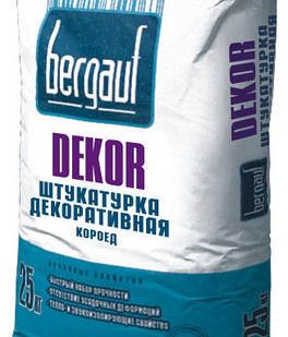 фото Штукатурка "Короед" 2.5мм Dekor 25кг Bergauf