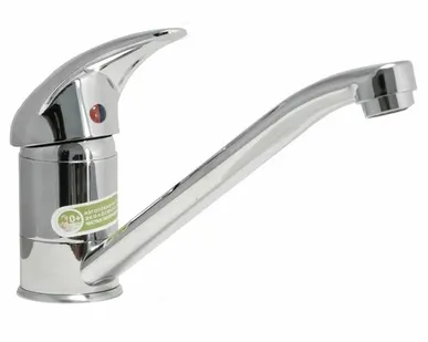 фото Дисма Смеситель для кухни "Juguni" одноручный, с гибкой подводкой, литой повор. излив 250 мм 0402.610