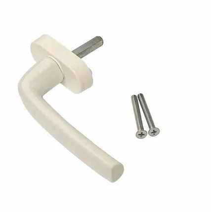 Фото №0 Ручка оконная Roto Samba 37 мм, белая, с логотипом Roto, 2 винта