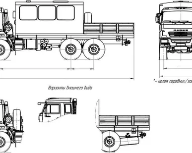 фото ГПА 12 мест с КМУ на шасси Камаз 5350-3027-42