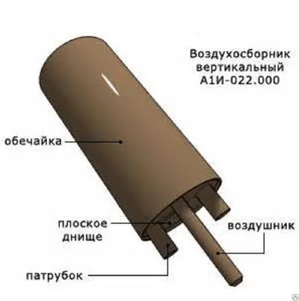 Фото №0 Воздухосборник вертикальный А1И 022.000 Серия 5.903-20 выпуск 1