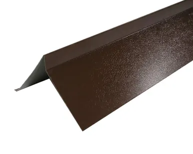 фото Планка торцевая полиэстер RAL 8017 коричневая, шт. (75*25*65*5 мм), Длина 2 м.