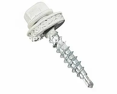 фото Саморез кровельный белый ral 9003 4,8x29 (упаковка) 250 шт