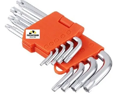 фото Набор ключей TORX-профиль 9пр.(50*3мм-125*9мм) ЕРМАК /657-023/