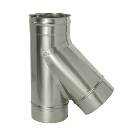 Фото №0 Тройник "Дымок" 45° D130, AISI 439 (0.5)