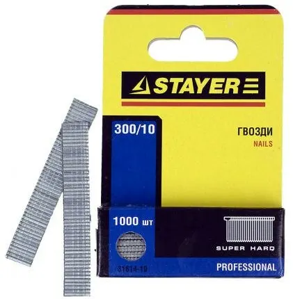 Фото №0 Гвозди "ProFIX" тип 300, 10мм, особотвердые, STAYER