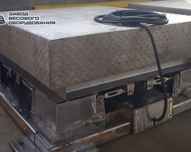 фото Весы платформенные электронные из нержавеющей стали ВП-П 1500 кг (1.5 тонны)