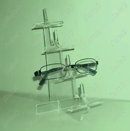 Фото №0 Подставка под очки, 4 секции, прозрачный