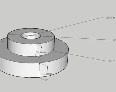 фото Заготовка полумуфты ∅370/∅230/∅100х130 (12Х18Н10Т).