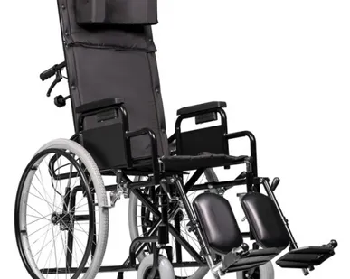 фото Кресло - коляска Recline 100 PU ОРТОНИКА (высокая спинка) (18", 46 см, 65 см, 25 кг)