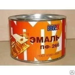 Фото №0 Эмаль ПФ-266 BROZEX коричневая 1,9кг