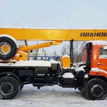 Фото №0 Аренда автокрана (автомобильного крана) Ивановец КС-35714, Москва